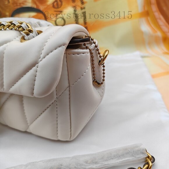 Coach Tabby Shoulder Bag 20 With Pillow Quilting white - Picture 2 of 7